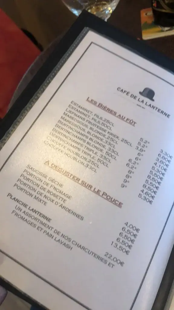 Menu_Café de la Lanterne_Genappe_image_2