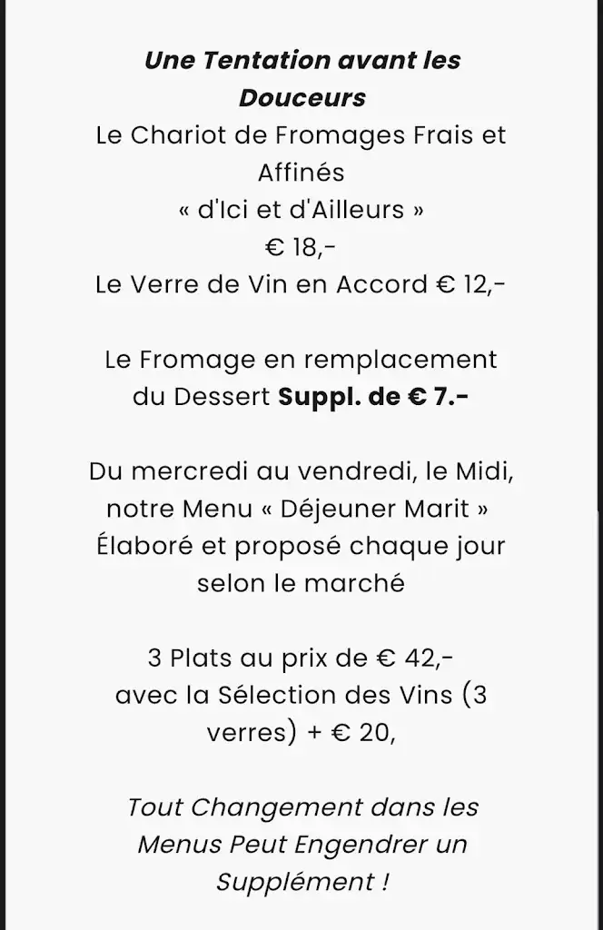 Menü_Maison Marit_Braine-l'Alleud_Bild_2