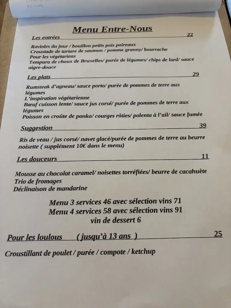 Menu_Entre Nous_Ciney_image_1