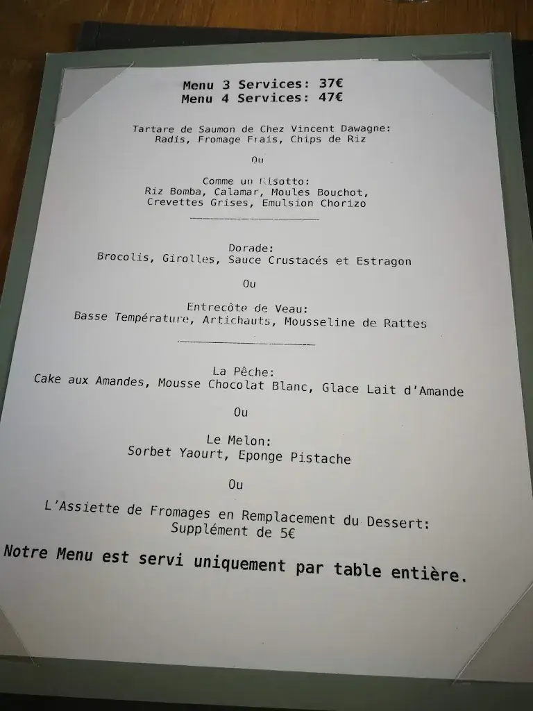 Menü_La Grange D'Hamois_Emptinne_Bild_4