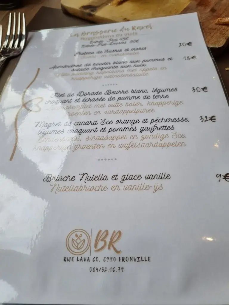 Menu_La Brasserie du Ravel_Hotton_image_2