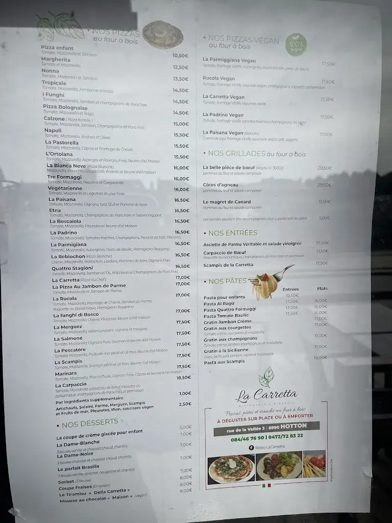 Menu_La Carretta_Hotton_image_1