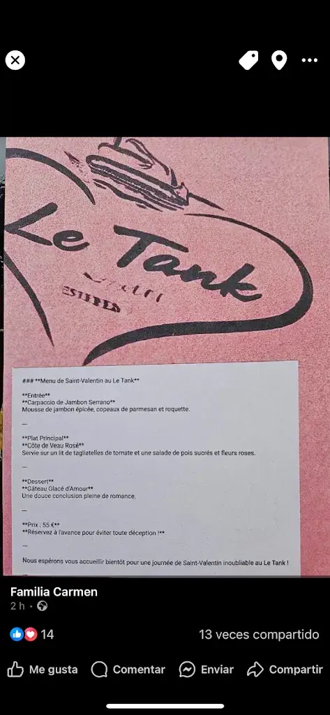 Menu_Restaurant Le Tank_Houyet_image_3