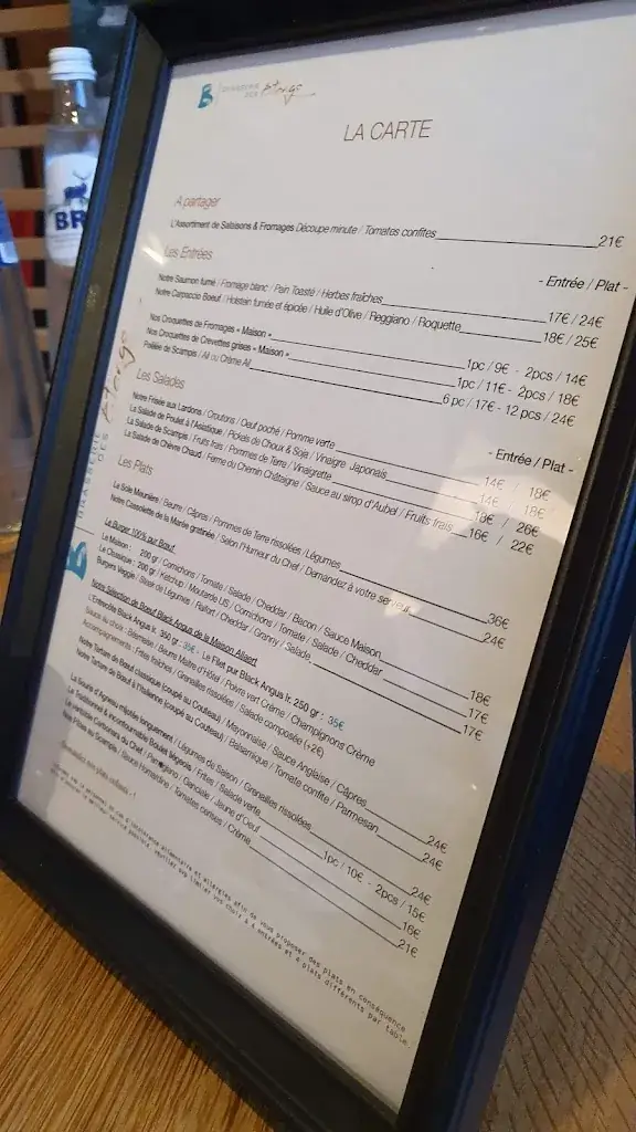 Menü_Brasserie des Étangs_Herve_Bild_1