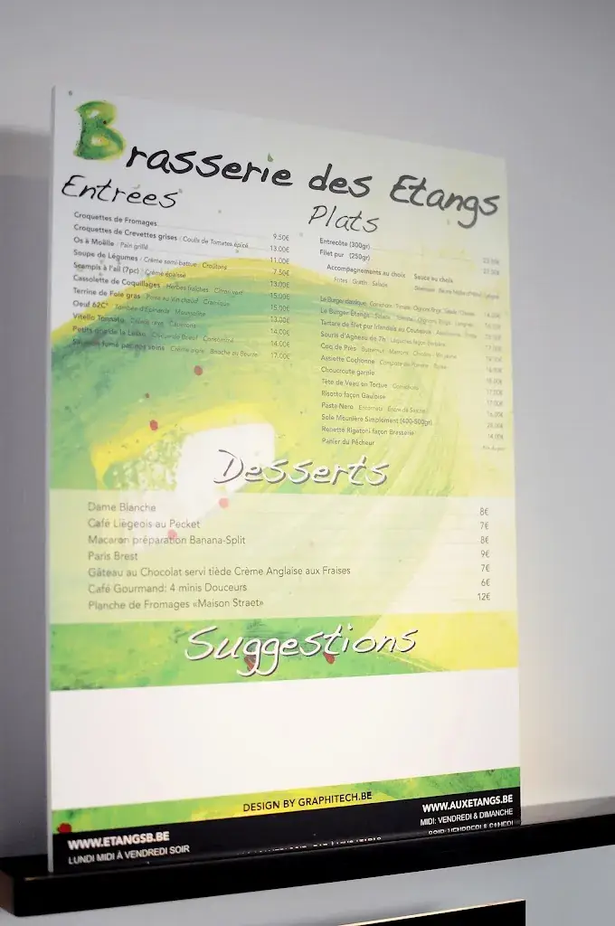 Menü_Brasserie des Étangs_Herve_Bild_2