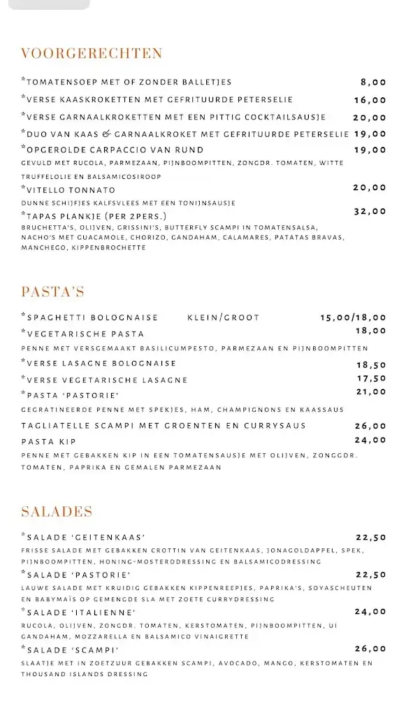 Menü_D'Oude Pastorie_Brasschaat_Bild_1