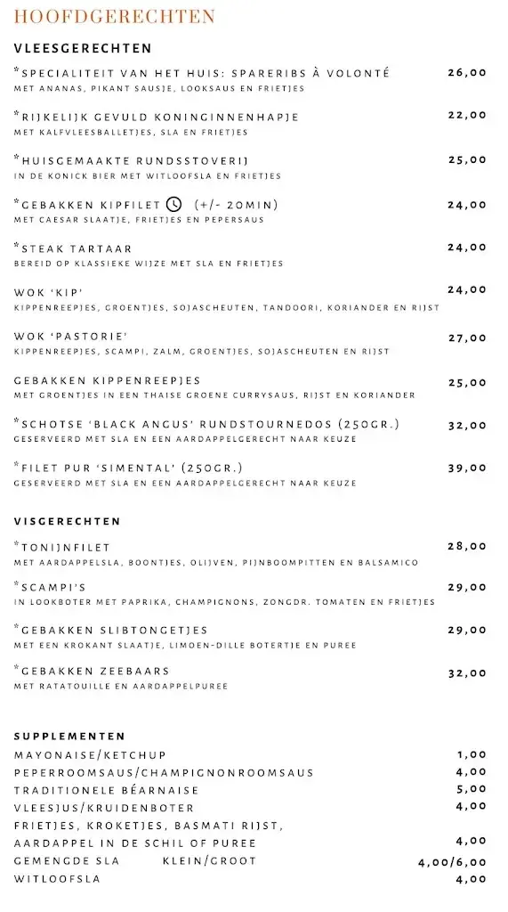 Menü_D'Oude Pastorie_Brasschaat_Bild_3