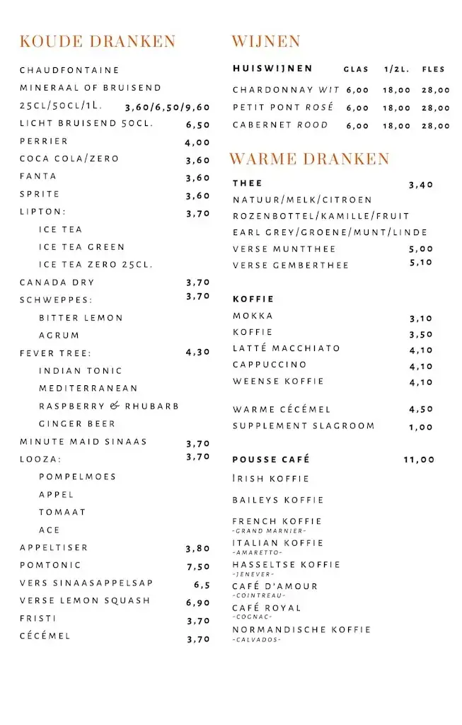 Menü_D'Oude Pastorie_Brasschaat_Bild_4