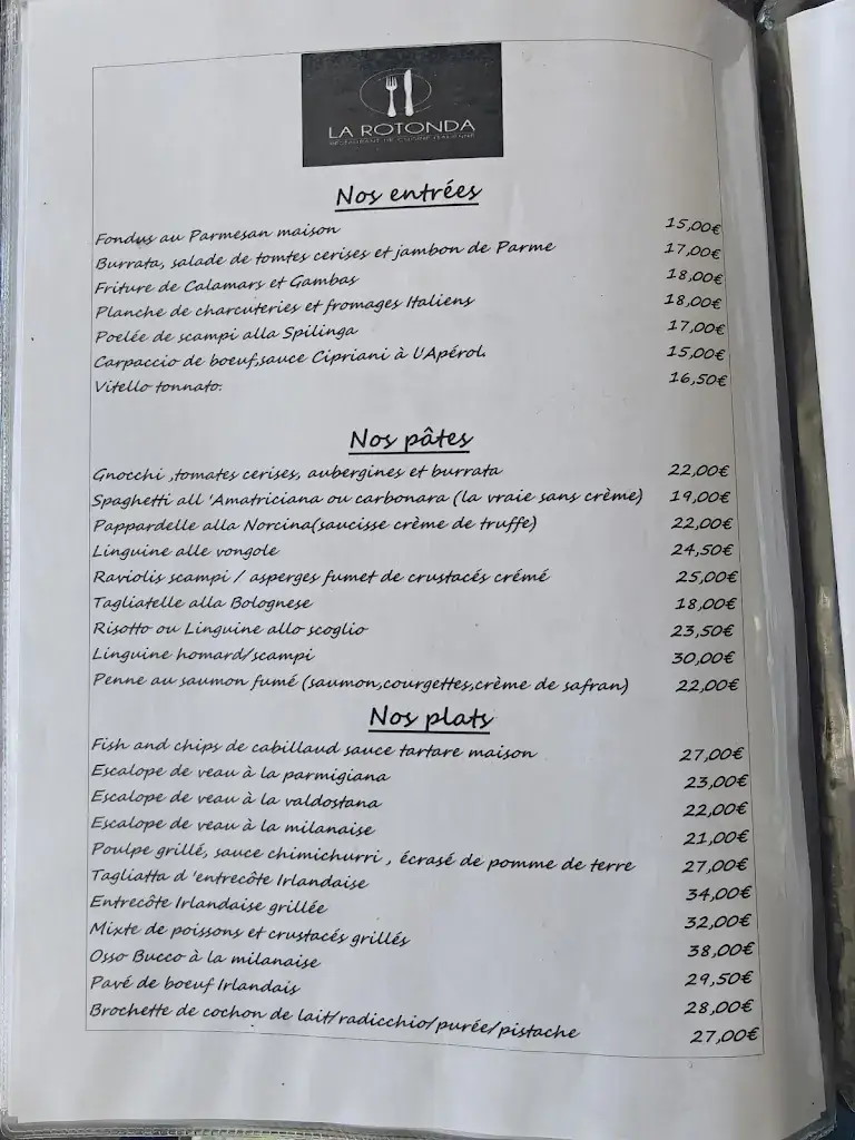 Menu_La Rotonda_Herstal_image_1