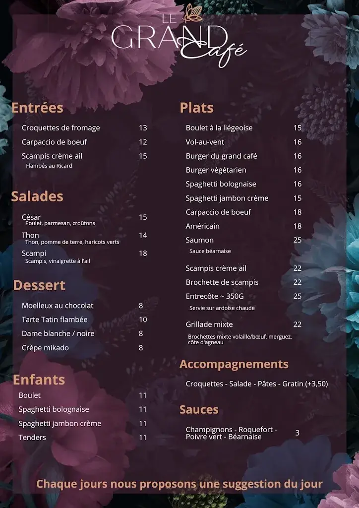 Menu_Le Grand Café_Herstal_image_1