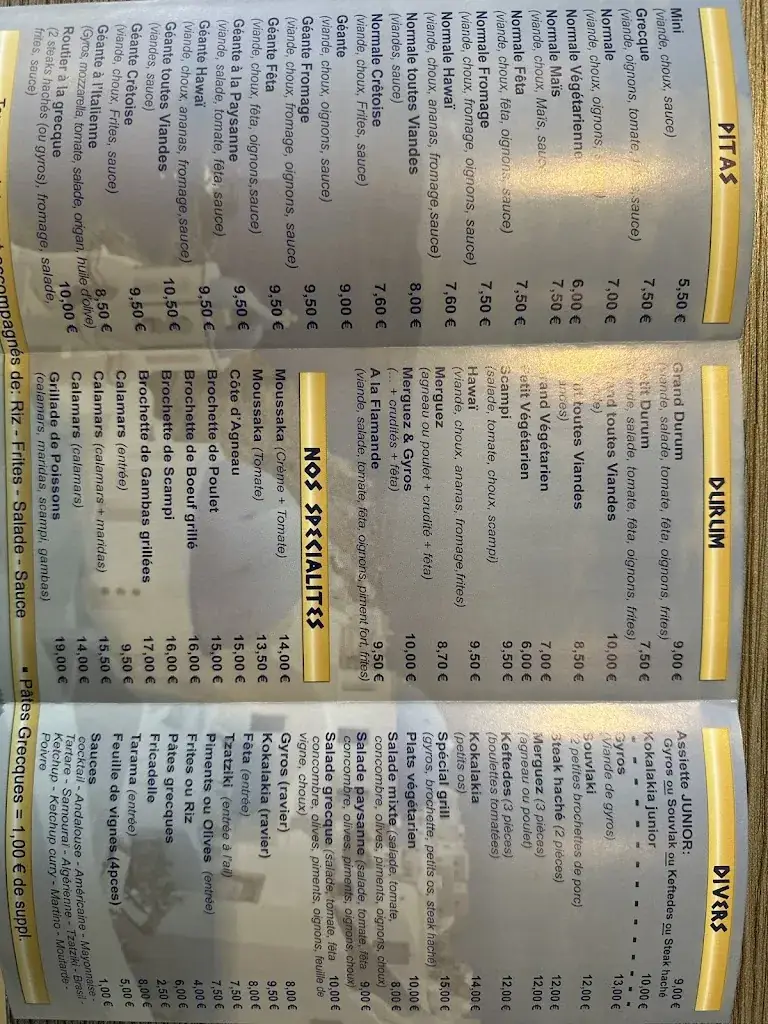 Menü_Le Crétois srl_Herstal_Bild_1