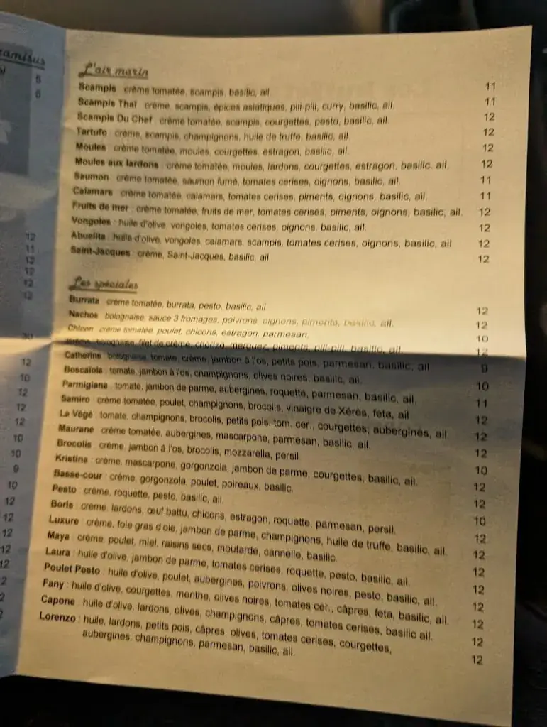 Menu_Le Bar à pâtes de Carmelo - Herstal_Herstal_image_2