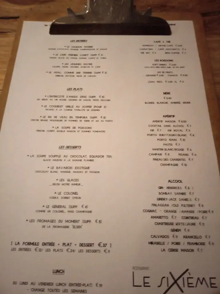 Menu_Le Sixième_Jodoigne_image_3