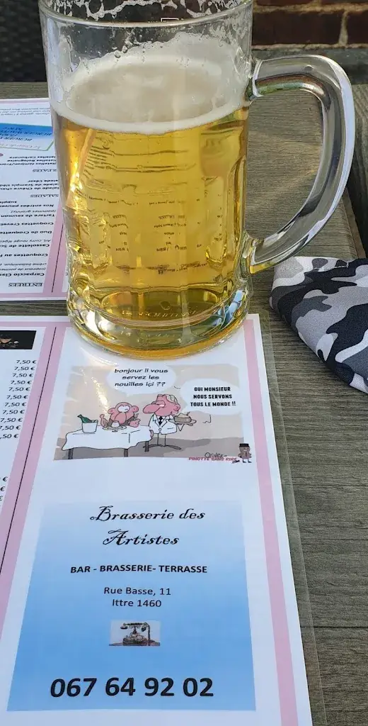 Menu_Brasserie des Artistes_Ittre_image_2