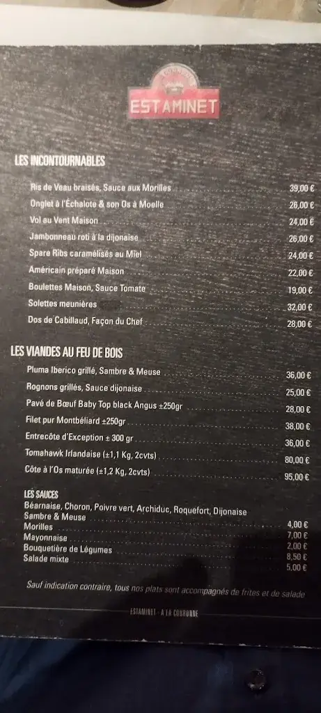Menu_Estaminet - A la Couronne_Ittre_image_3