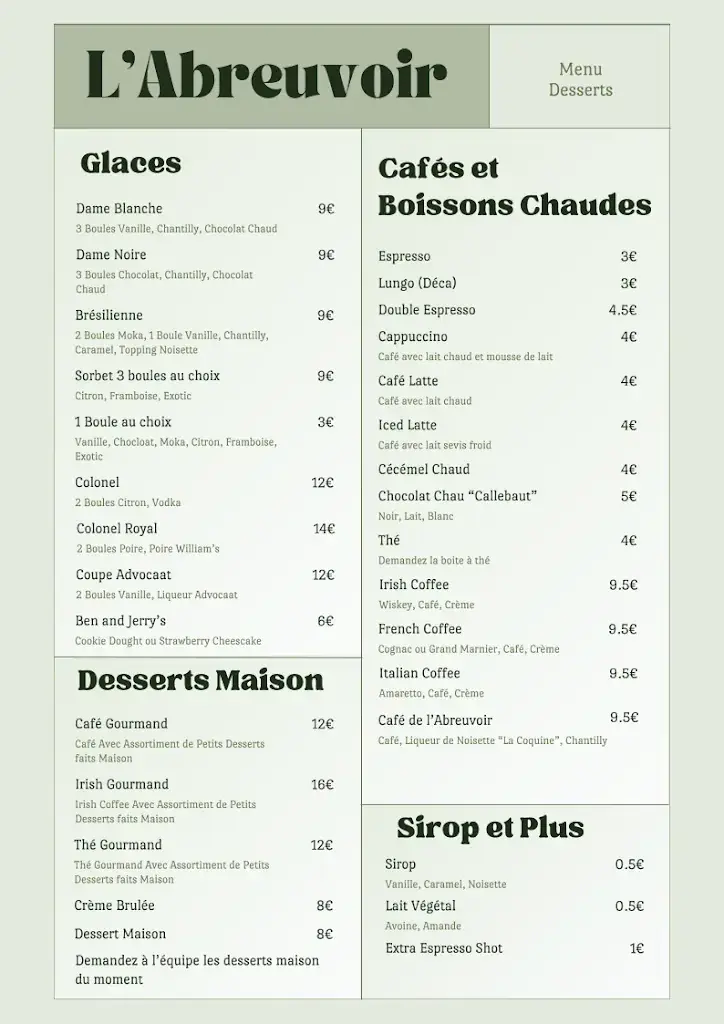 Menü_L'Abreuvoir_Ittre_Bild_3