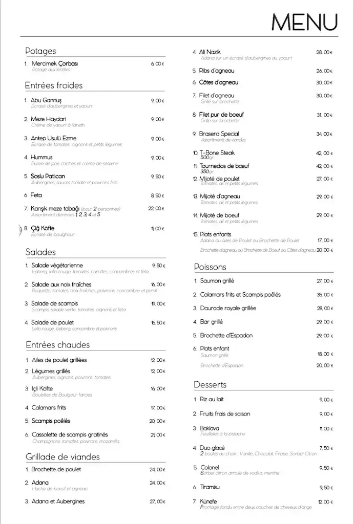 Menu_Ô Brasero_Liège_image_1