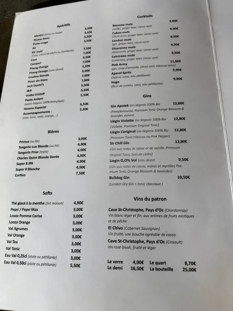 Menu_L'Escale Huy_Huy_image_4