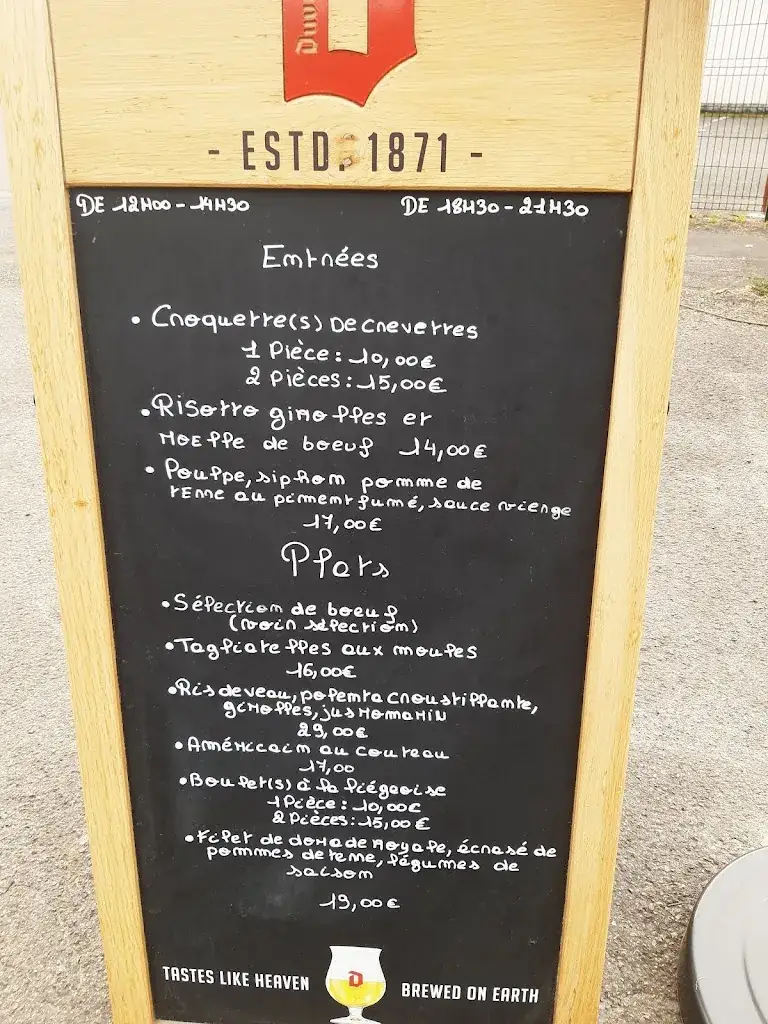 Menü_La brasserie du port de Corphalie_Huy_Bild_1