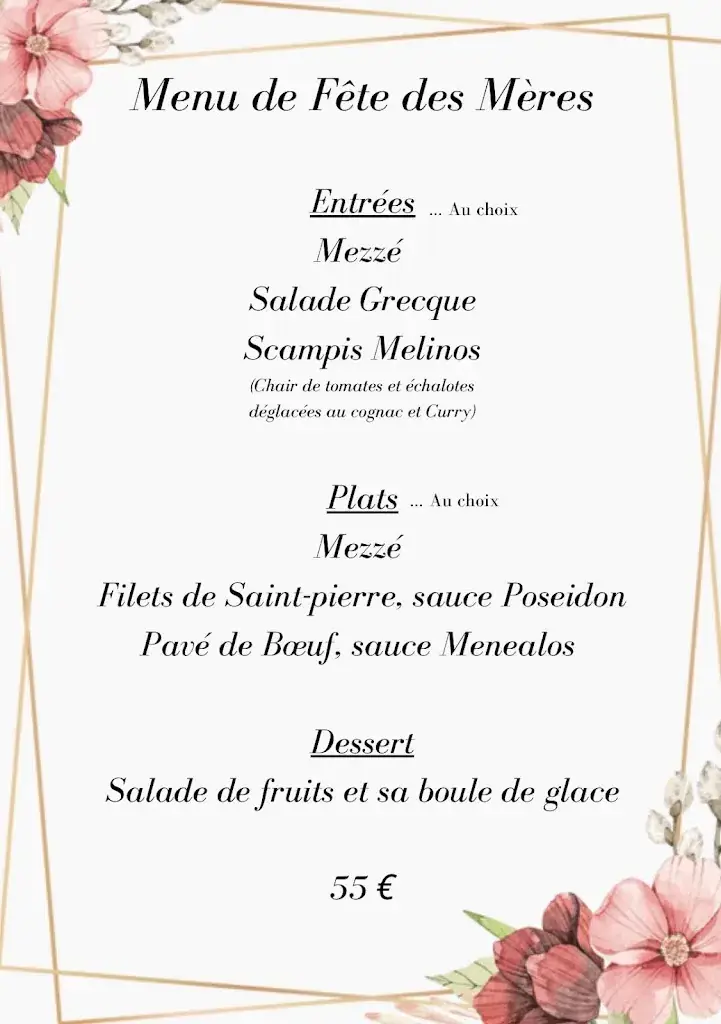 Menü_La Table du Grec_Jurbise_Bild_4