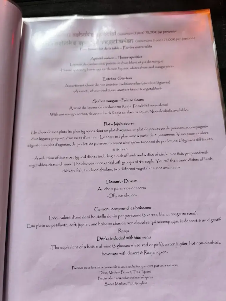 Menü_Ashok’s Indian Cuisine (Jurbise)_Jurbise_Bild_2