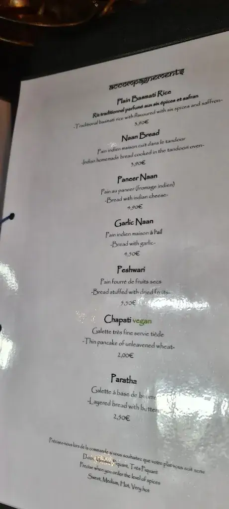 Menü_Ashok’s Indian Cuisine (Jurbise)_Jurbise_Bild_4