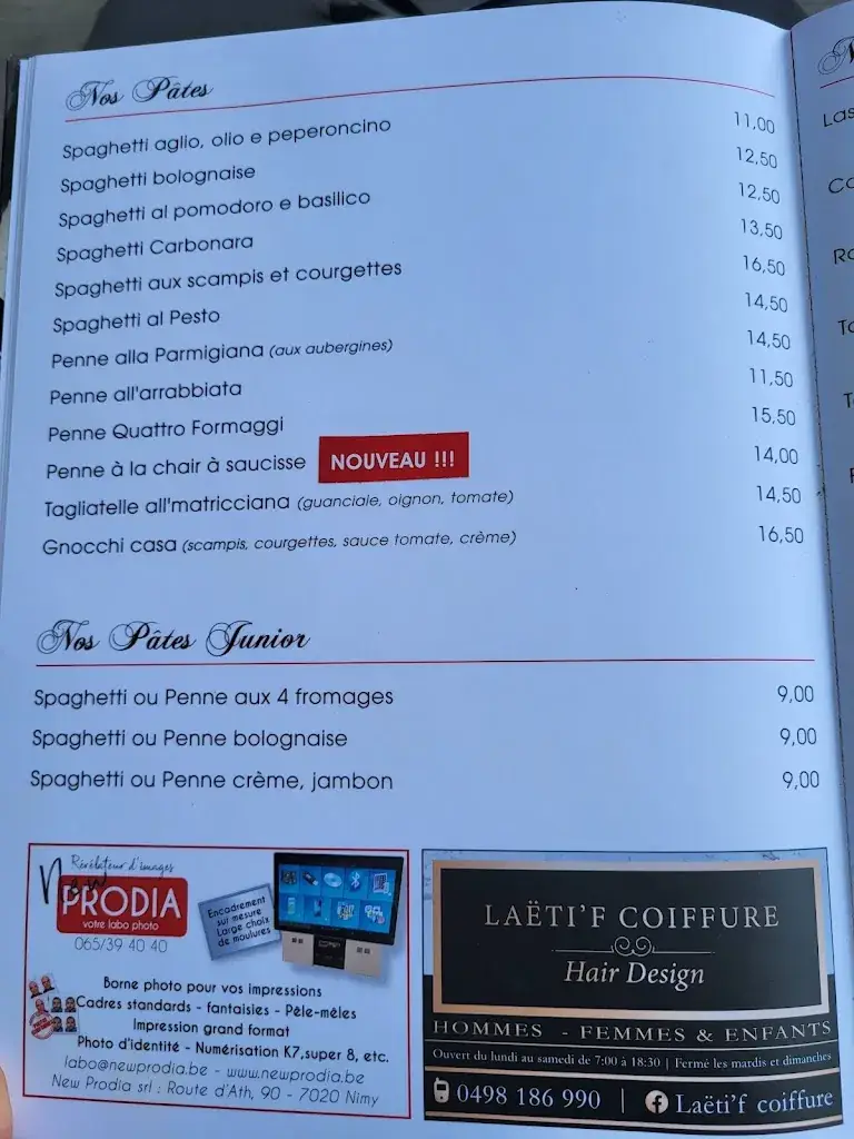 Menu_La Pizzarella 2_Jurbise_image_2