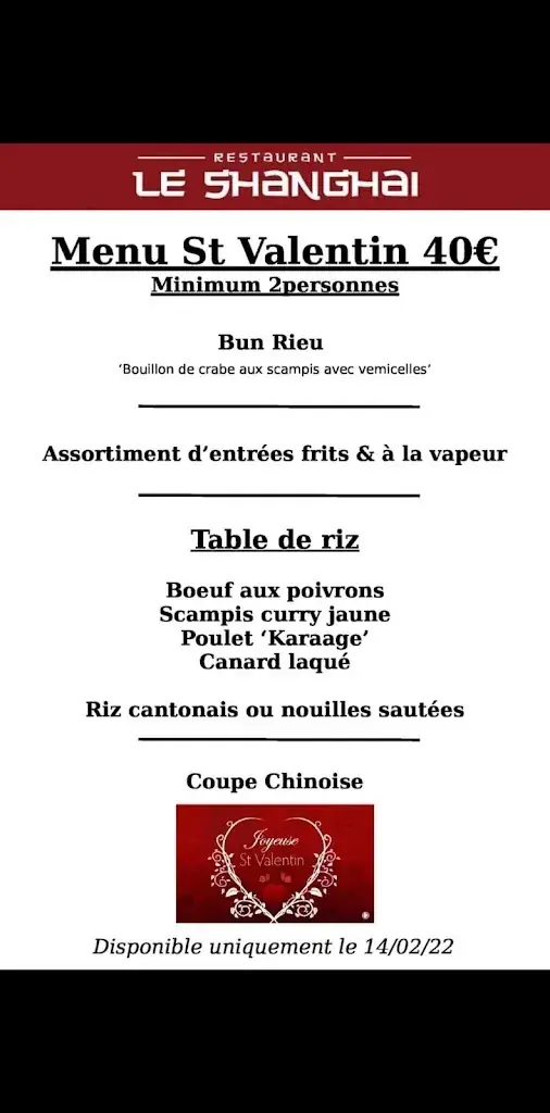 Menu_Le Shanghai à Lens_Lens_image_3