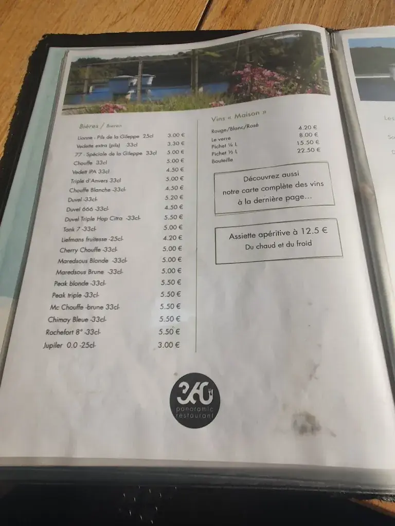 Menü_Restaurant Panoramique de La Gileppe_Jalhay_Bild_2