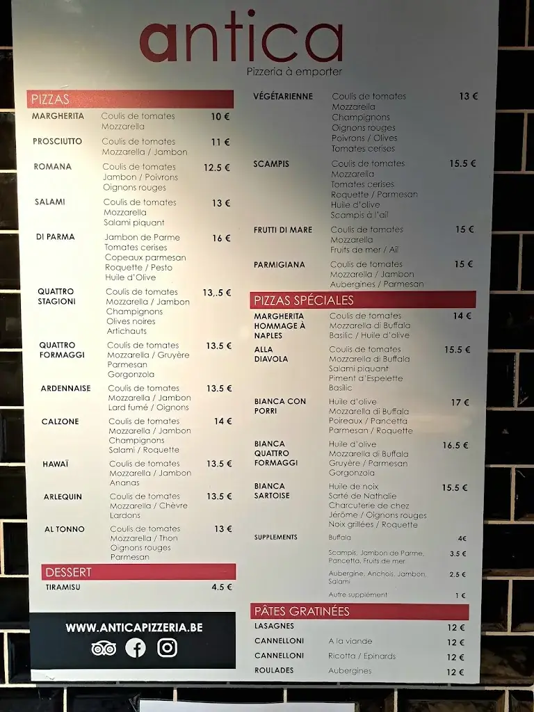 Menü_Antica Pizzéria_Jalhay_Bild_2
