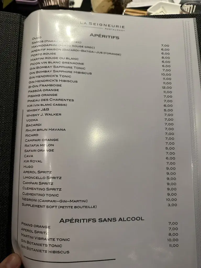 Menu_La Seigneurie_Verviers_imagen_2