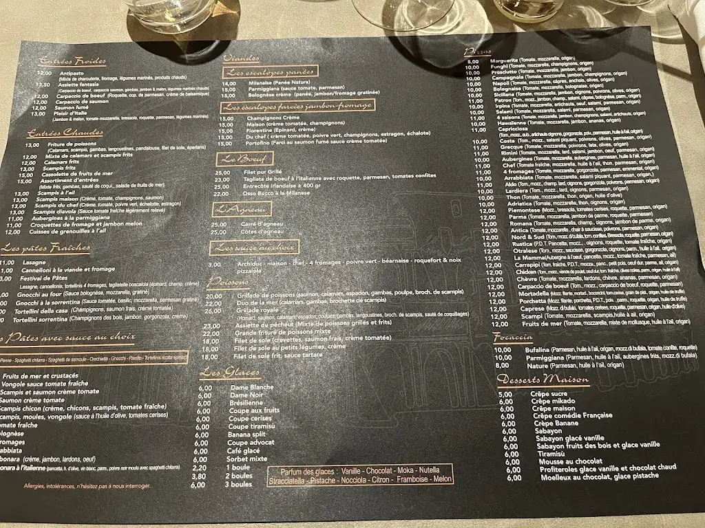 Menü_L'Antica Roma_Louvière_Bild_4