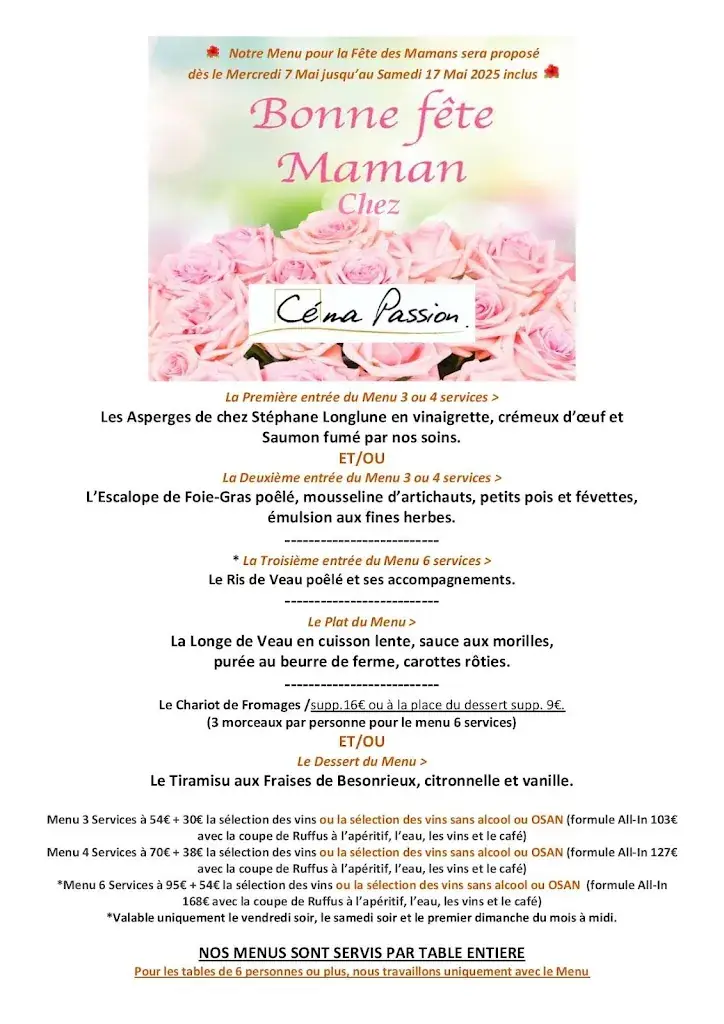 Menu_Céma Passion_Louvière_image_3