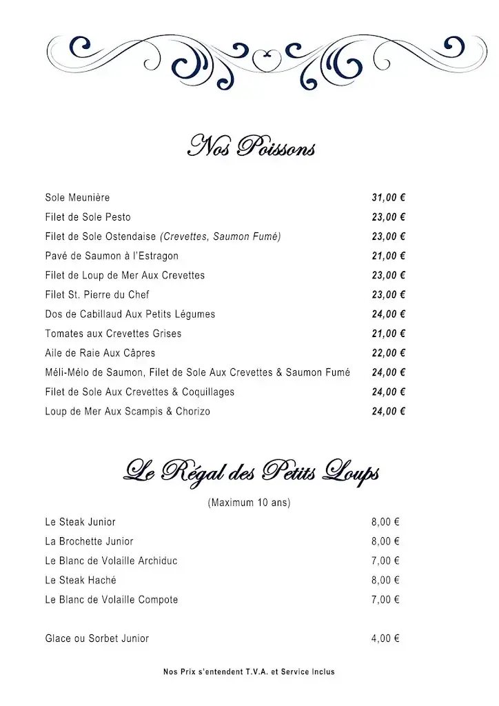 Menü_L'Arc-en-Ciel_Louvière_Bild_4