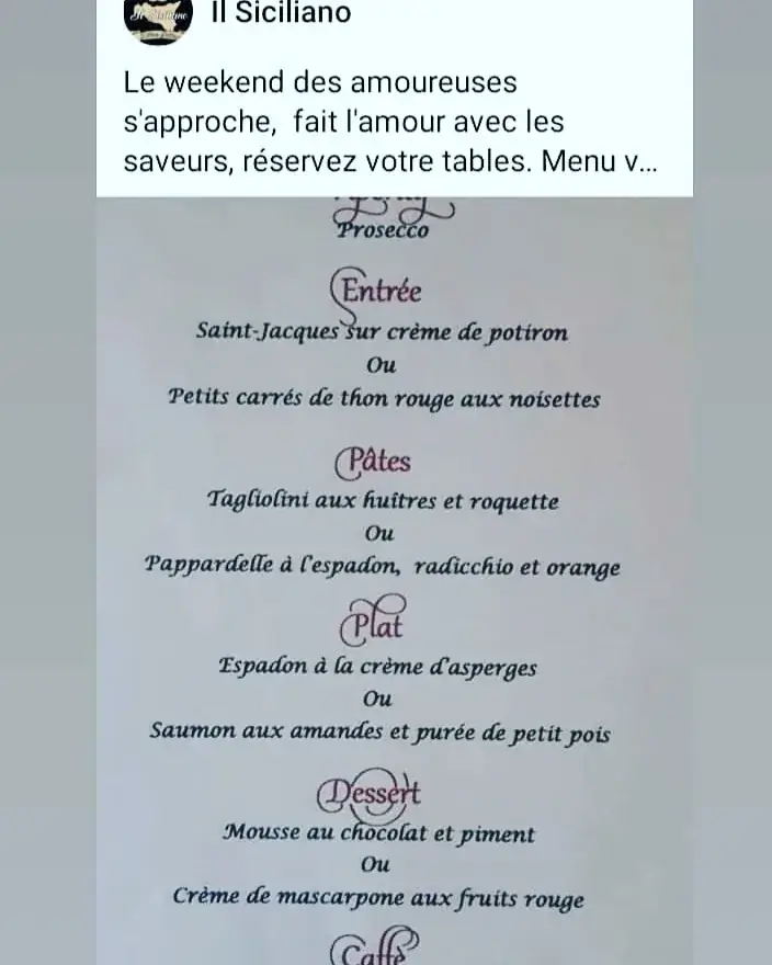 Menu_Il Siciliano_Louvière_image_4