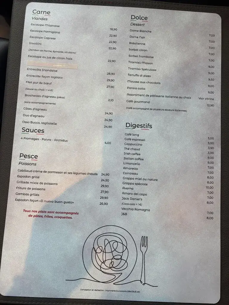 Menu_Il Nuovo Buon Gusto_Louvière_image_2