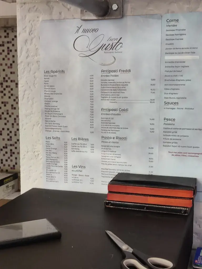 Menu_Il Nuovo Buon Gusto_Louvière_image_3