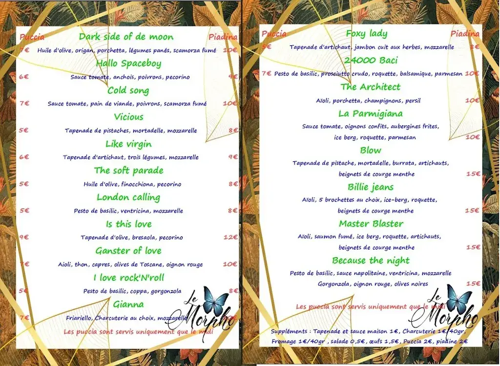 Menü_Le Morpho_Louvière_Bild_1