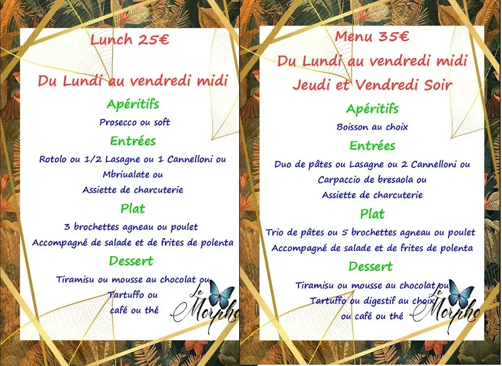 Menü_Le Morpho_Louvière_Bild_4