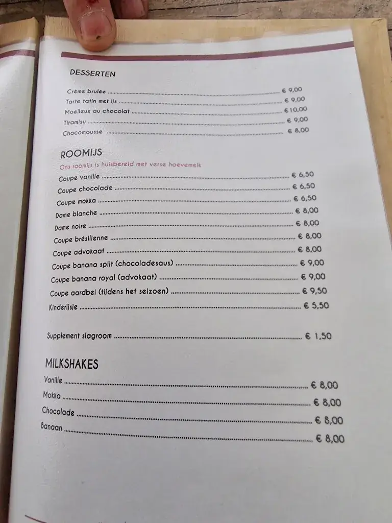 Menu_Brasserie Bielief_Boortmeerbeek_imagen_3