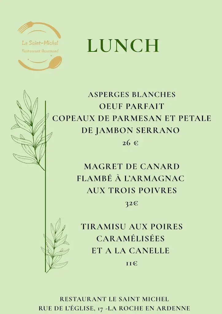 Menu_Le Saint-Michel_Roche-en-Ardenne_imagen_1