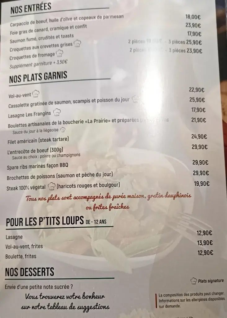Menu_Brasserie Les Frangins_Libin_image_1