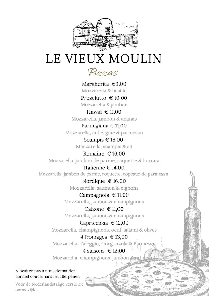 Menü_Le Vieux Moulin_Lessines_Bild_1