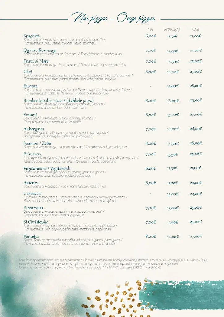 Menu_Pizzeria Ristorante St. Christophe_Lincent_image_3