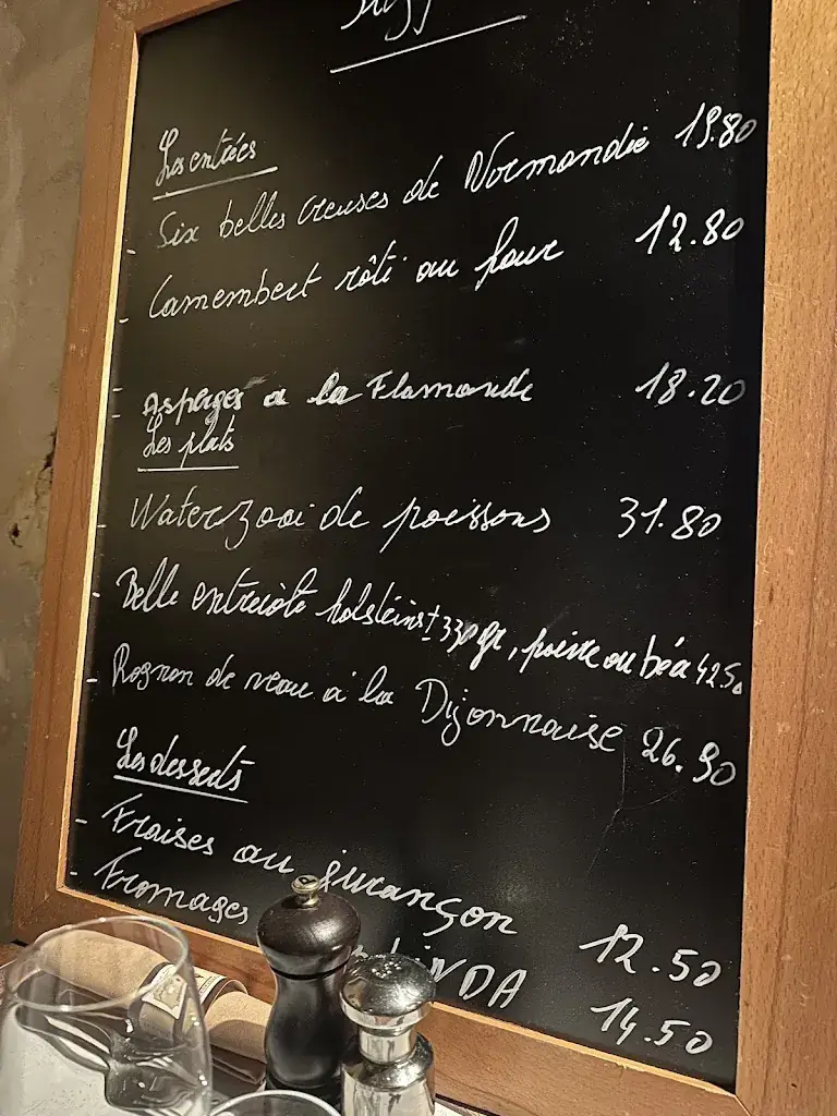 Menu_Le Bistrot d’En Face_Liège_imagen_1