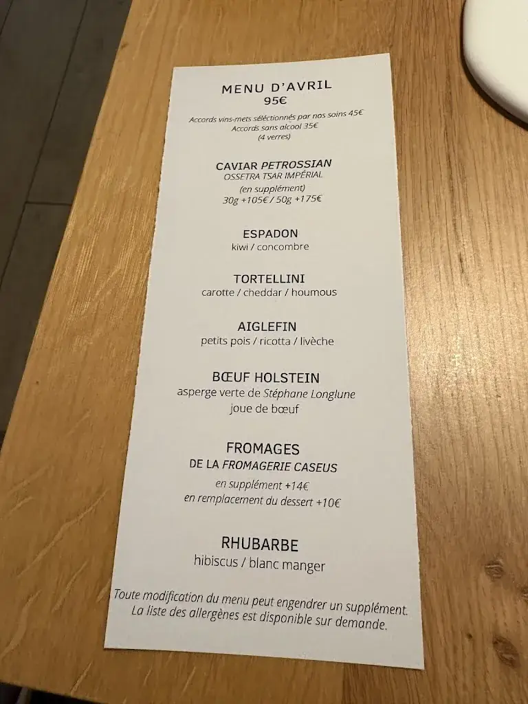 Menu_Restaurant Caudalie Liège_Liège_imagen_1