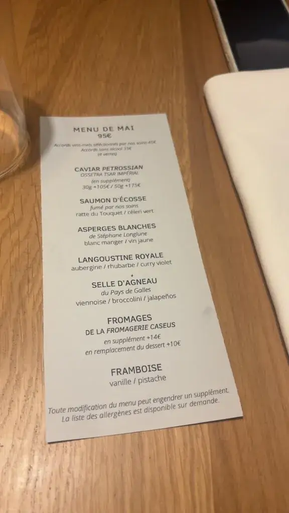 Menu_Restaurant Caudalie Liège_Liège_imagen_2