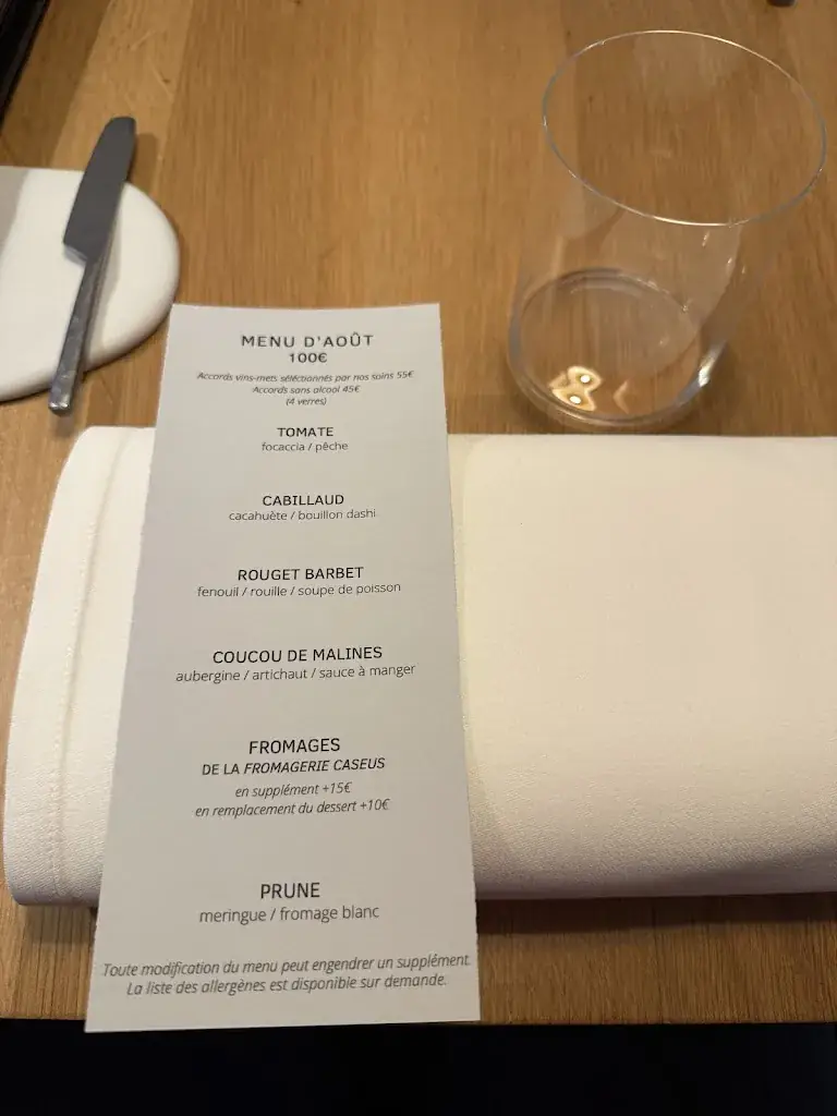 Menu_Restaurant Caudalie Liège_Liège_imagen_3