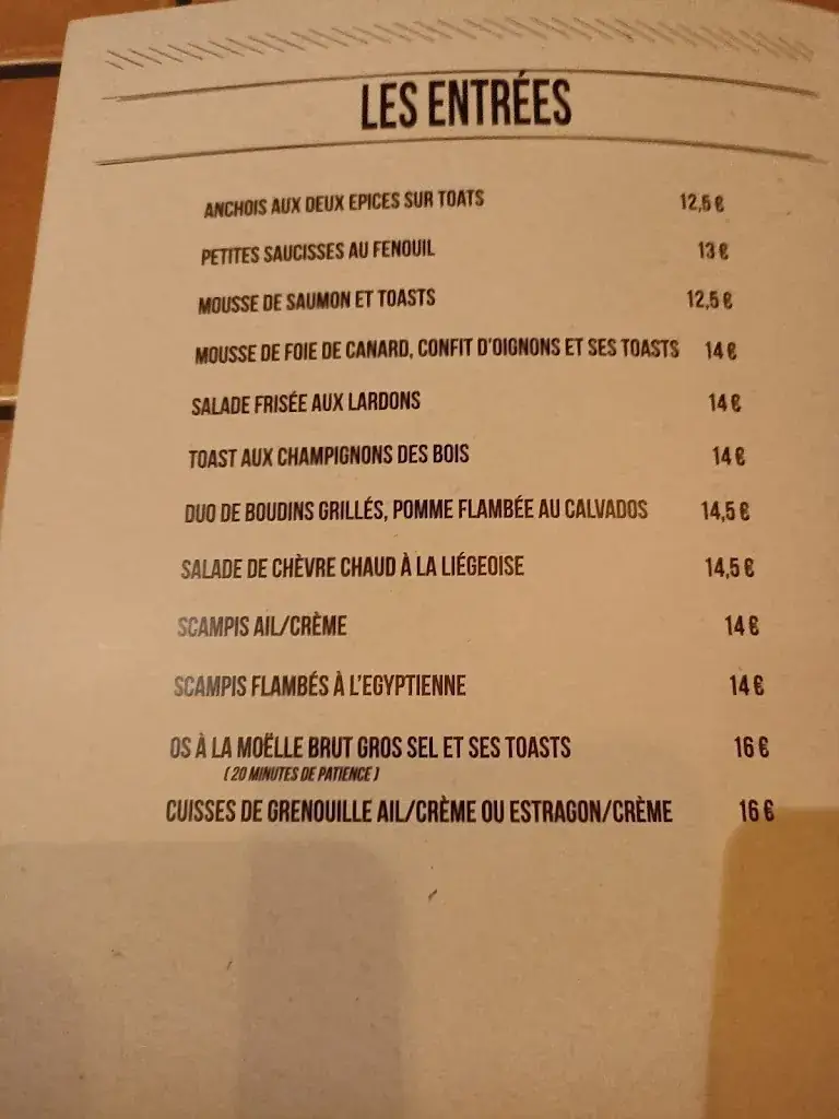 Menu_La Charbonnade_Liège_image_4