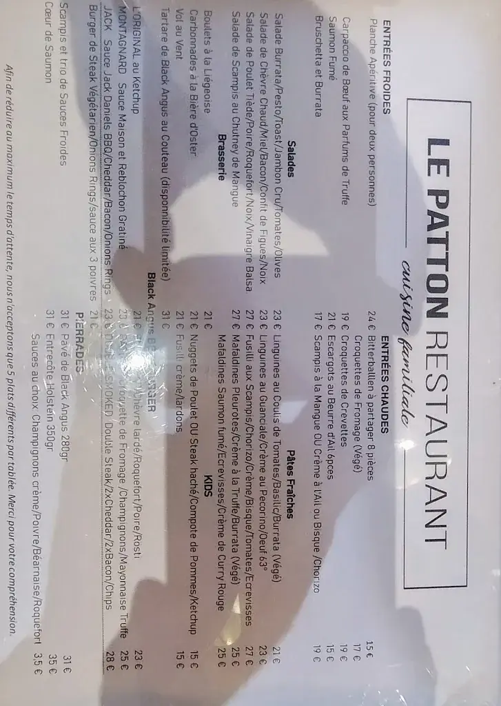 Menu_Le Patton_Manhay_imagen_2